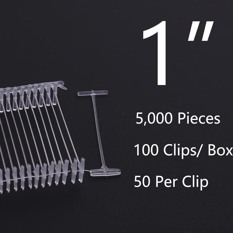 Fib-utopia 5000 Pcs Standard Tagging Gun Fasteners 1 inch, not jam The Tagging Gun, Clothing Tag Barbs Attachments for All Standard Price Tag Gun - Image 2